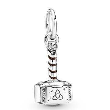 Pandora Marvel The Avengers Thor's Hammer Dangle Charm – Elegant Gift Jewelry Set