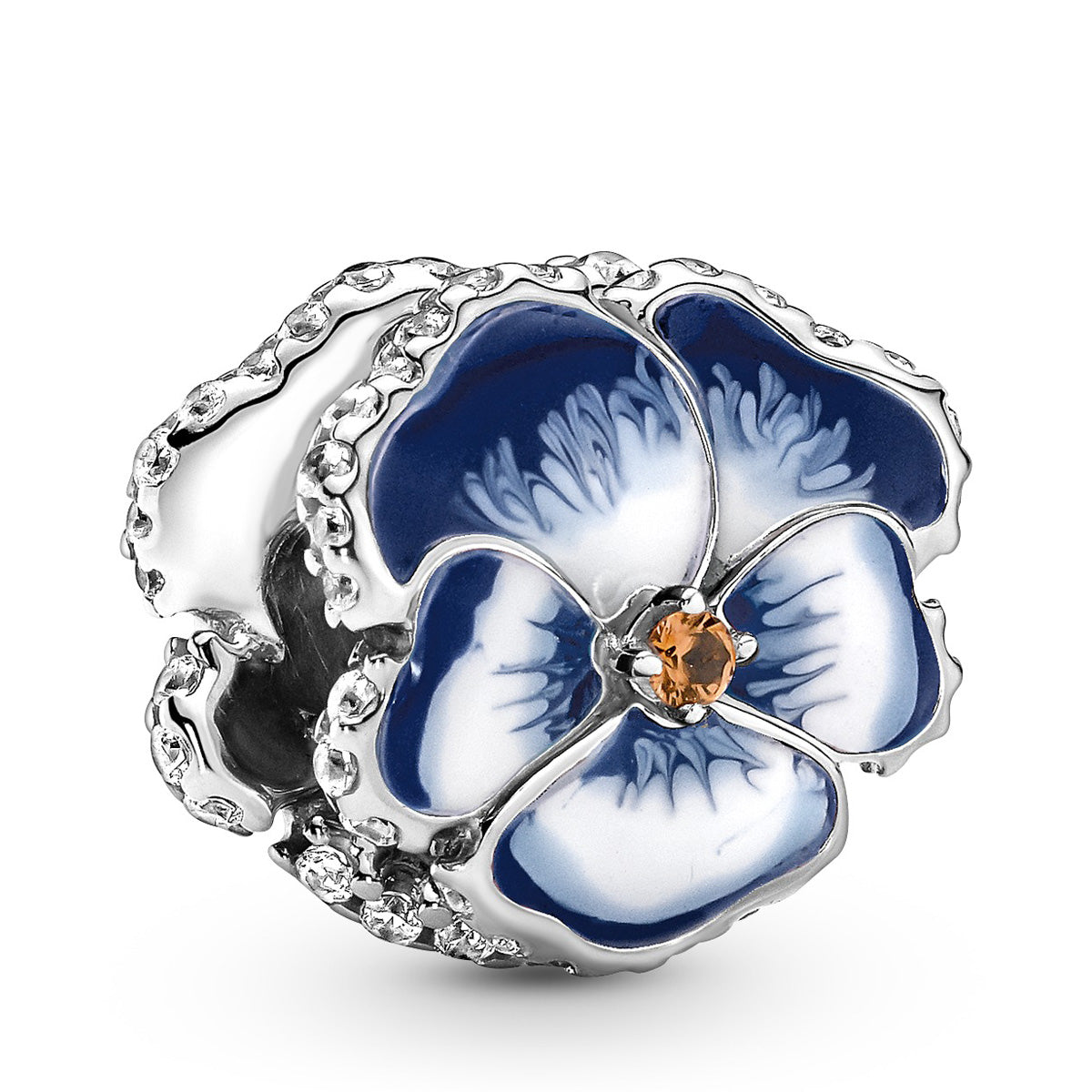 Pandora Pansy Flower Charm – Elegant Gift Jewelry Set