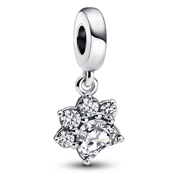 Pandora Sparkling Pet Paw Print Dangle Charm – Elegant Gift Jewelry Set
