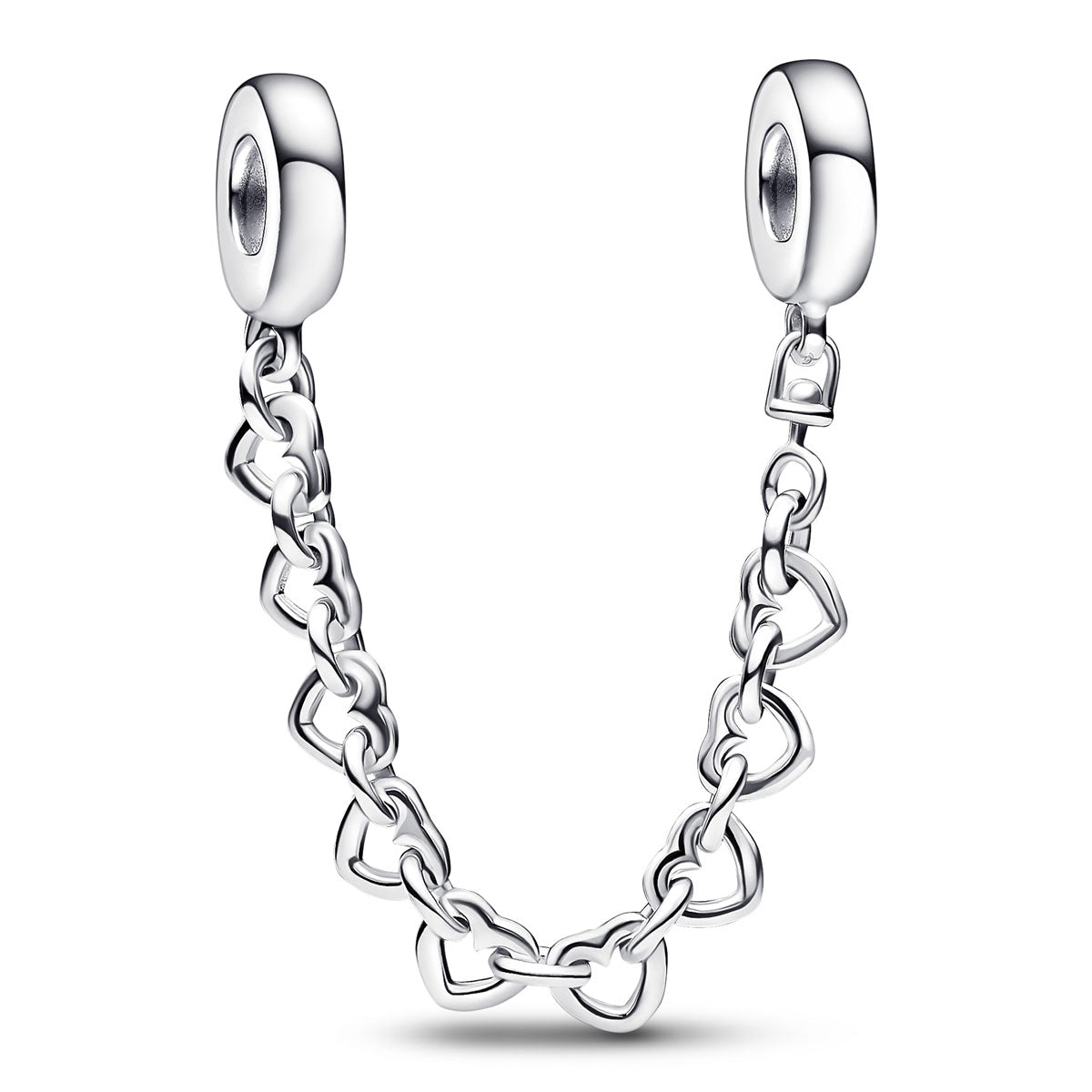 Pandora Linked Hearts Safety Chain – Elegant Gift Jewelry Set