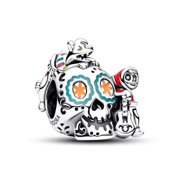 Disney Pixar Coco Miguel & Dante Skull Glow-in-the-dark Charm – Elegant Gift Jewelry Set