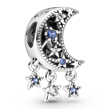 Pandora Star & Crescent Moon Charm – Elegant Gift Jewelry Set