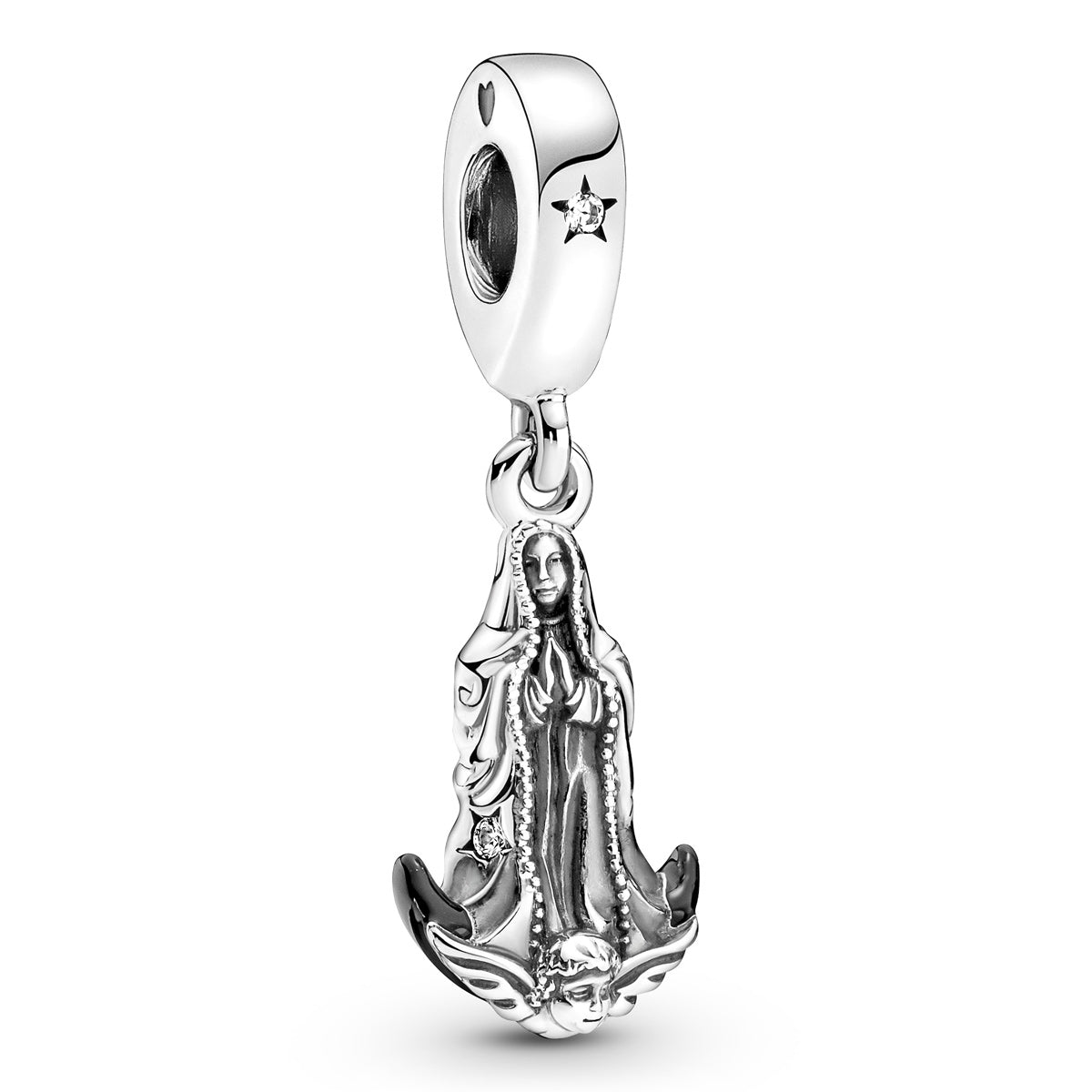Pandora Virgin of Guadalupe Motif Dangle Charm – Elegant Gift Jewelry Set