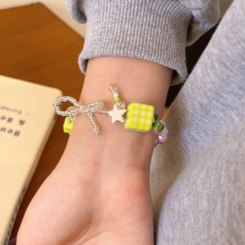 Versatile Beaded Women's Pearl Bracelet Ornament