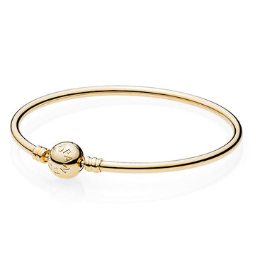 Pandora 14k Gold Moments Bangle – Elegant Gift Jewelry Set