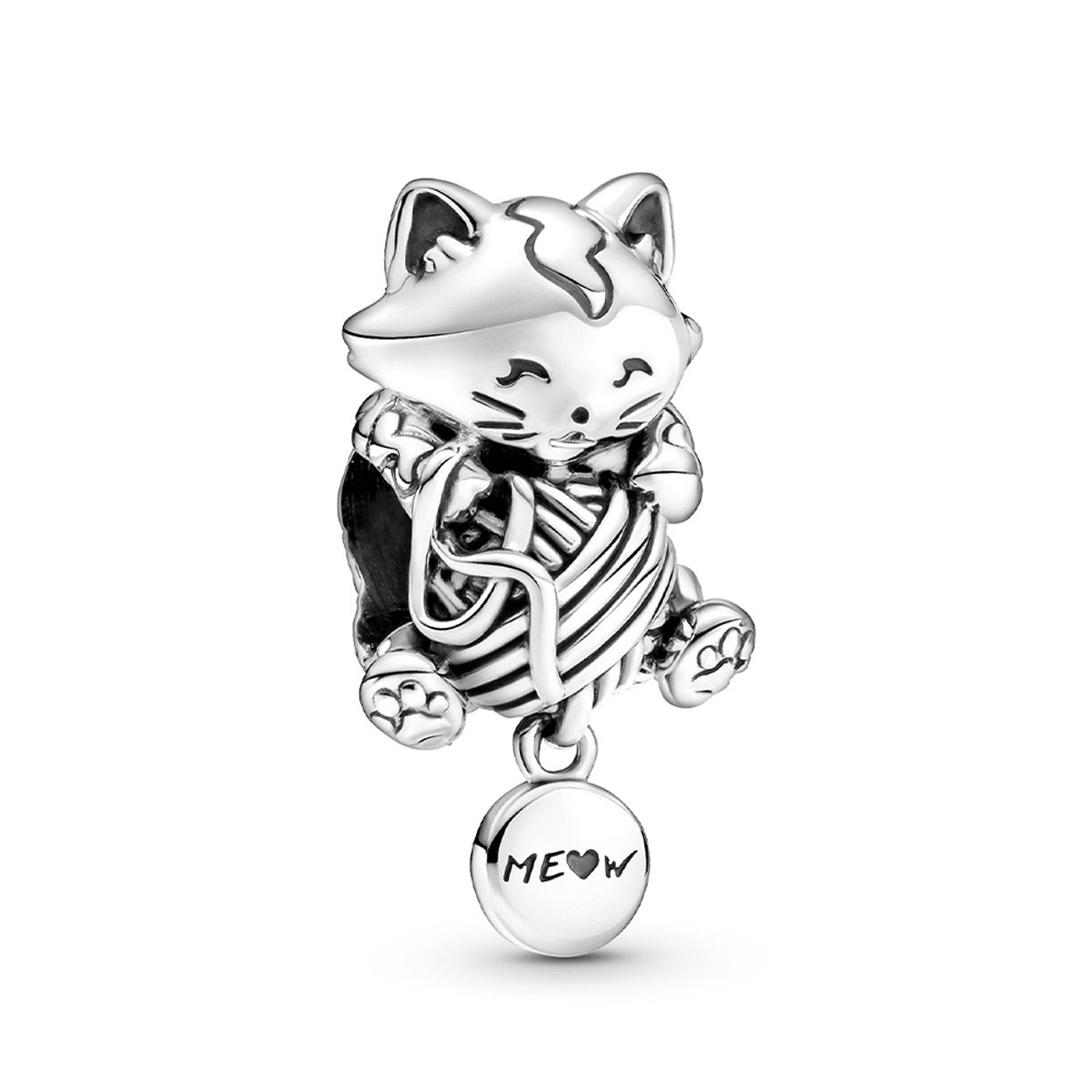 Pandora Kitten & Yarn Ball Charm – Elegant Gift Jewelry Set
