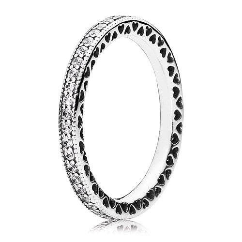Pandora Sparkle & Hearts Ring – Elegant Gift Jewelry Set