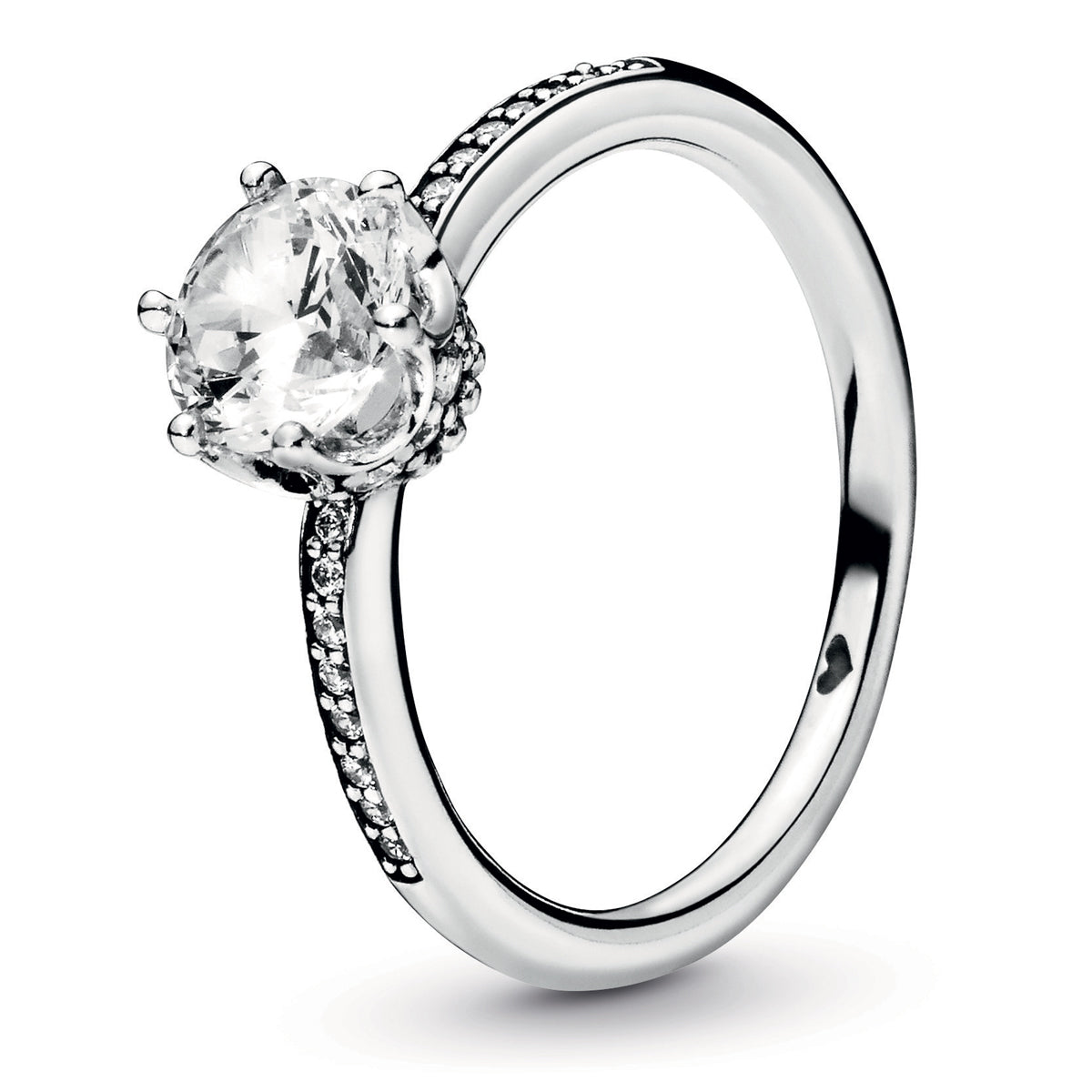 Pandora Clear Sparkling Crown Solitaire Ring – Elegant Gift Jewelry Set