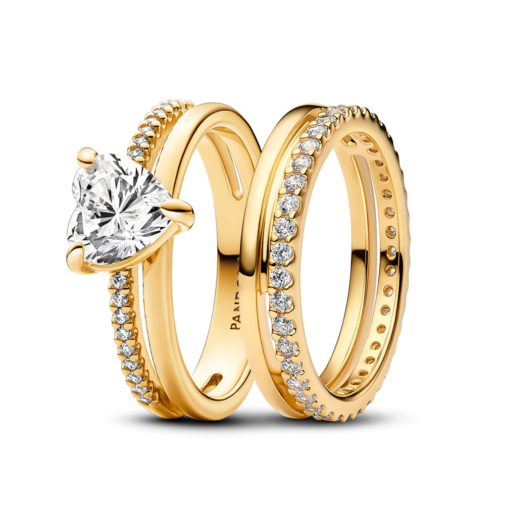 Double Devotion Ring Set – Elegant Gift Jewelry Set