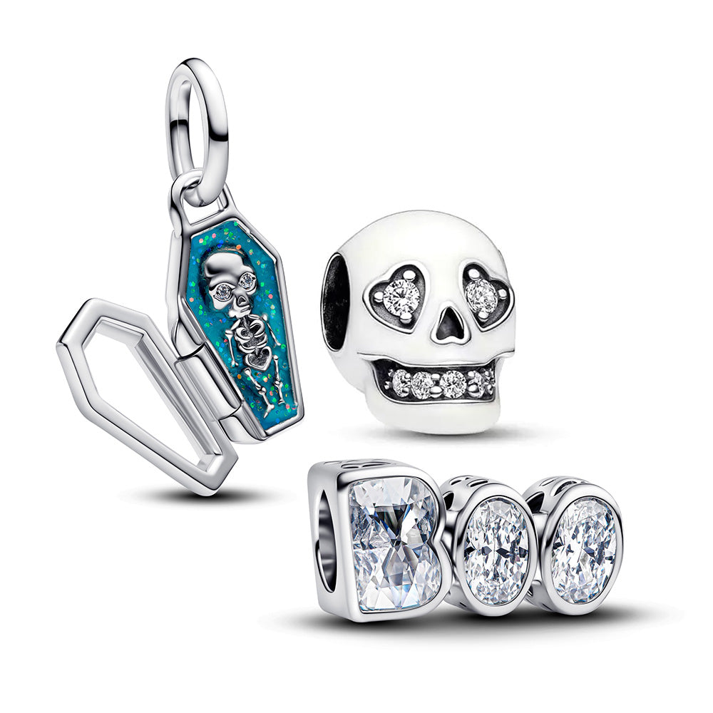 Rest in Bling Glow-In-The-Dark Charm Trio – Elegant Gift Jewelry Set