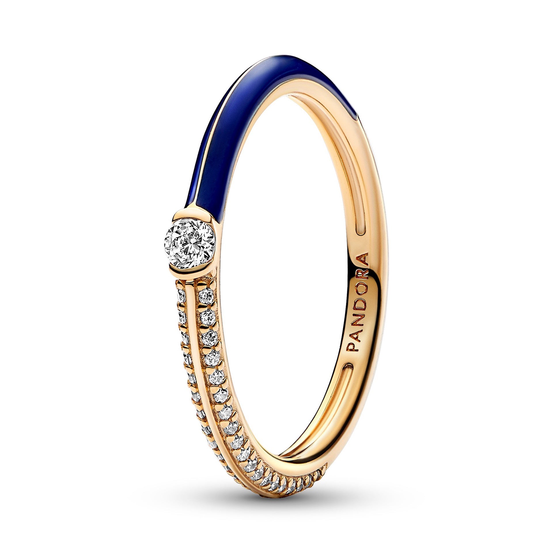 Pandora ME Pavé & Blue Dual Ring – Elegant Gift Jewelry Set
