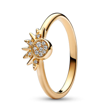 Celestial Sparkling Sun Ring – Elegant Gift Jewelry Set