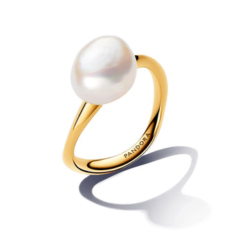 Pandora Baroque Treated Freshwater Cultured Pearl Ring – Elegant Gift Jewelry Set