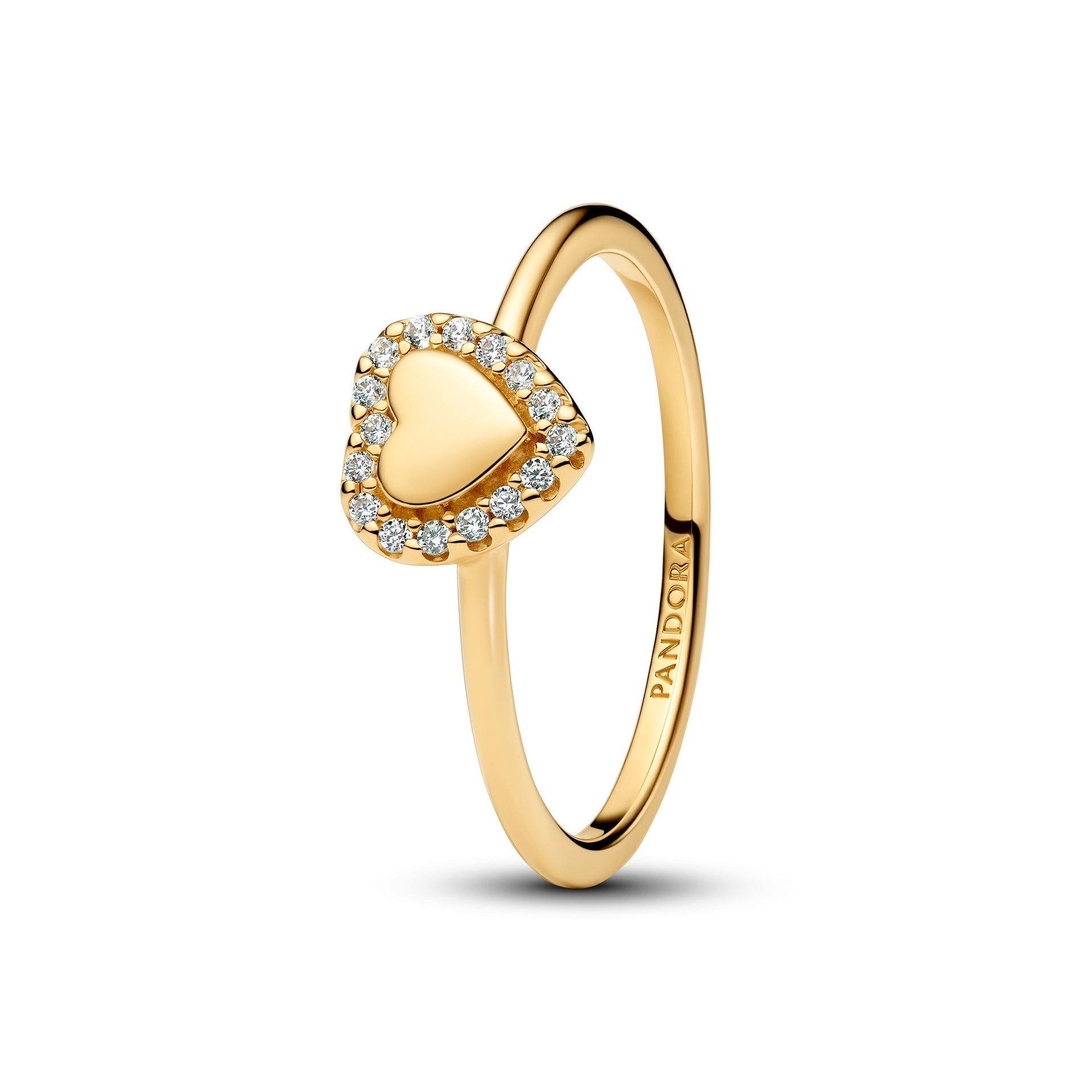 Pandora Engravable Heart Halo Ring – Elegant Gift Jewelry Set