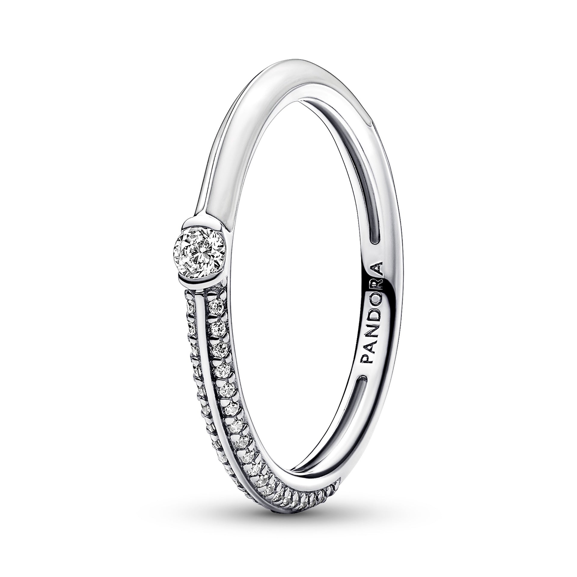 Pandora ME Pavé & White Dual Ring – Elegant Gift Jewelry Set