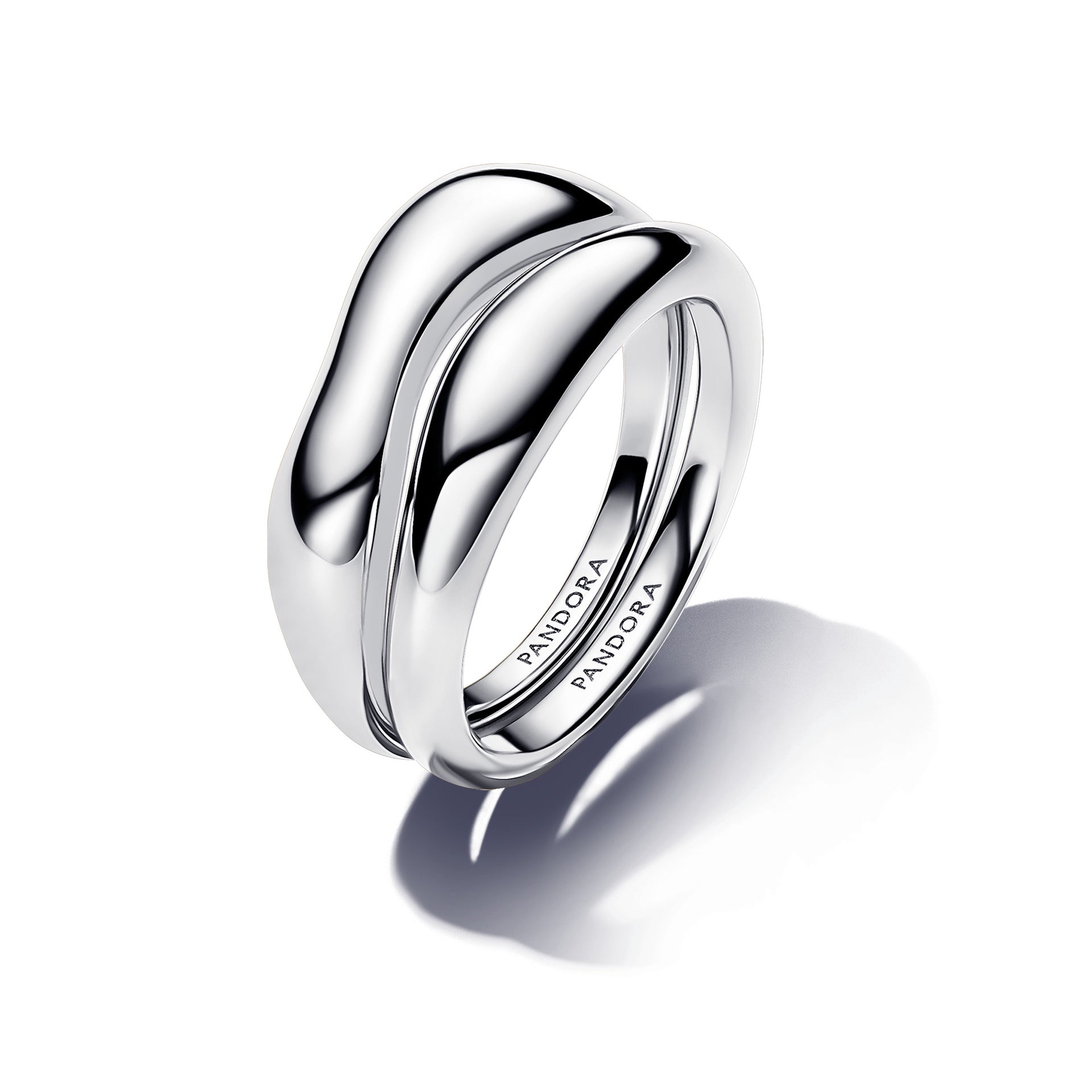 Pandora Organically Shaped Stacking Rings – Elegant Gift Jewelry Set