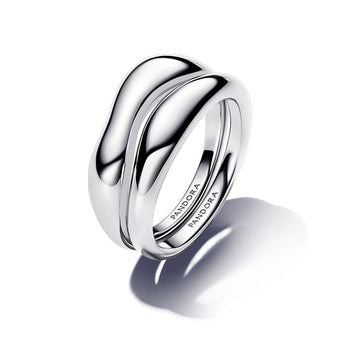 Pandora Organically Shaped Stacking Rings – Elegant Gift Jewelry Set