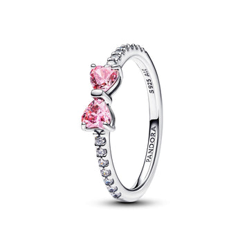 Pandora Sparkling Pink Bow Ring – Elegant Gift Jewelry Set
