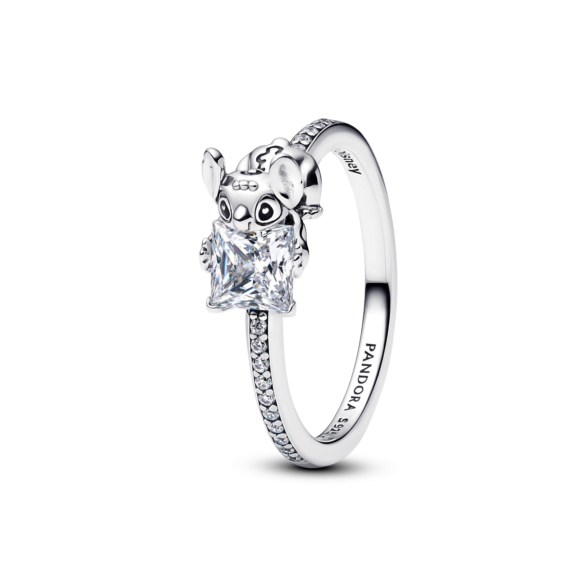 Pandora Disney Stitch & Stone Ring – Elegant Gift Jewelry Set