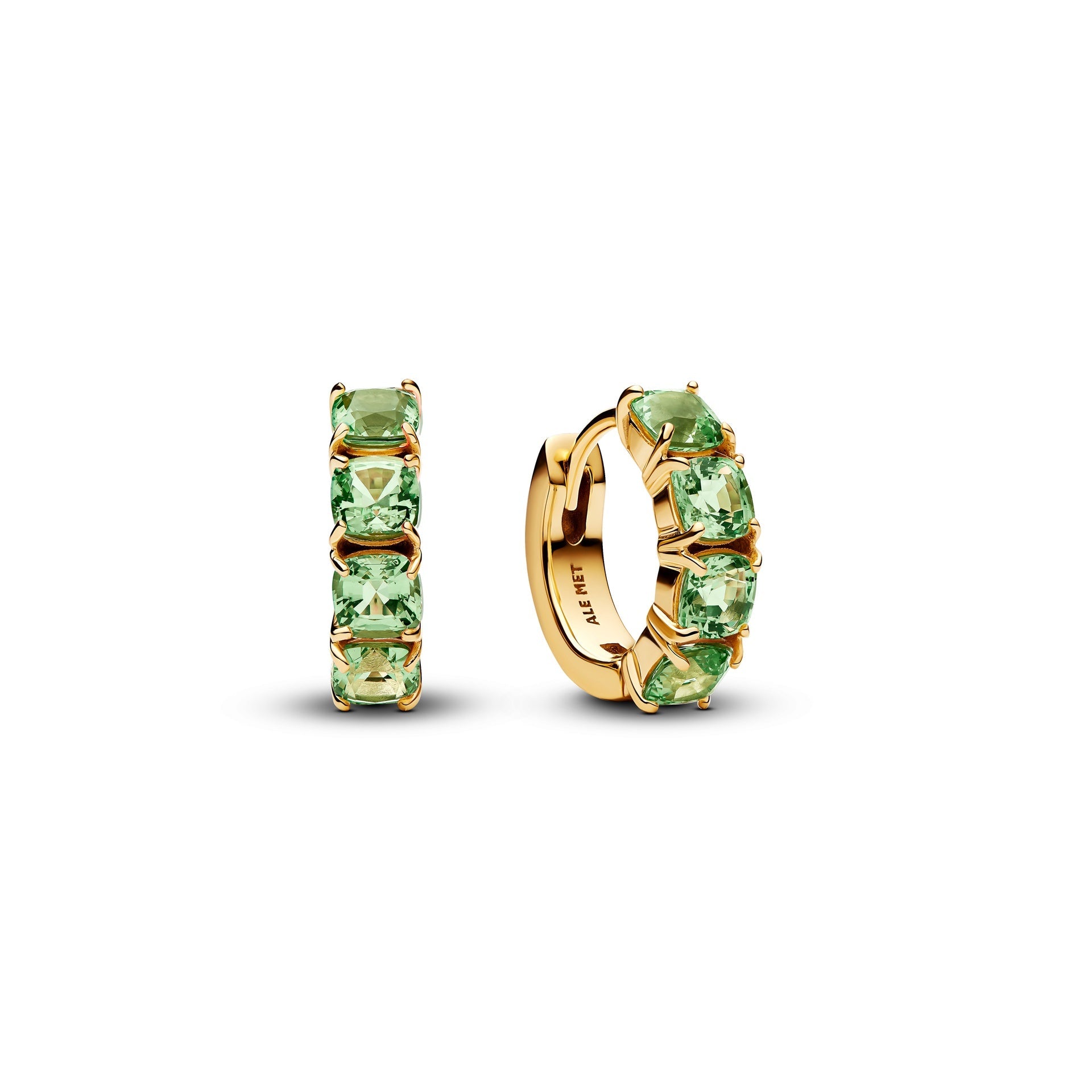 Pandora Green Hoop Earrings – Elegant Gift Jewelry Set