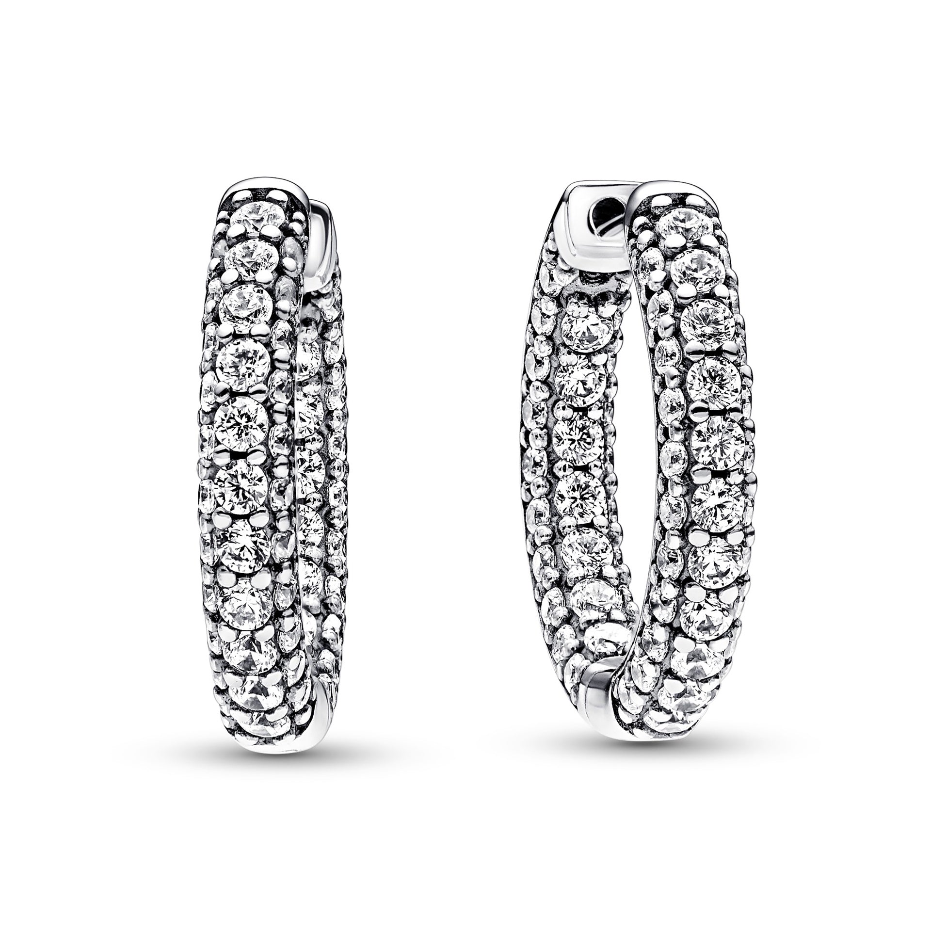 Pandora Timeless Pavé Single-row Hoop Earrings – Elegant Gift Jewelry Set