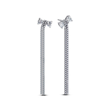 Pandora Pavé Bow Drop Earrings – Elegant Gift Jewelry Set