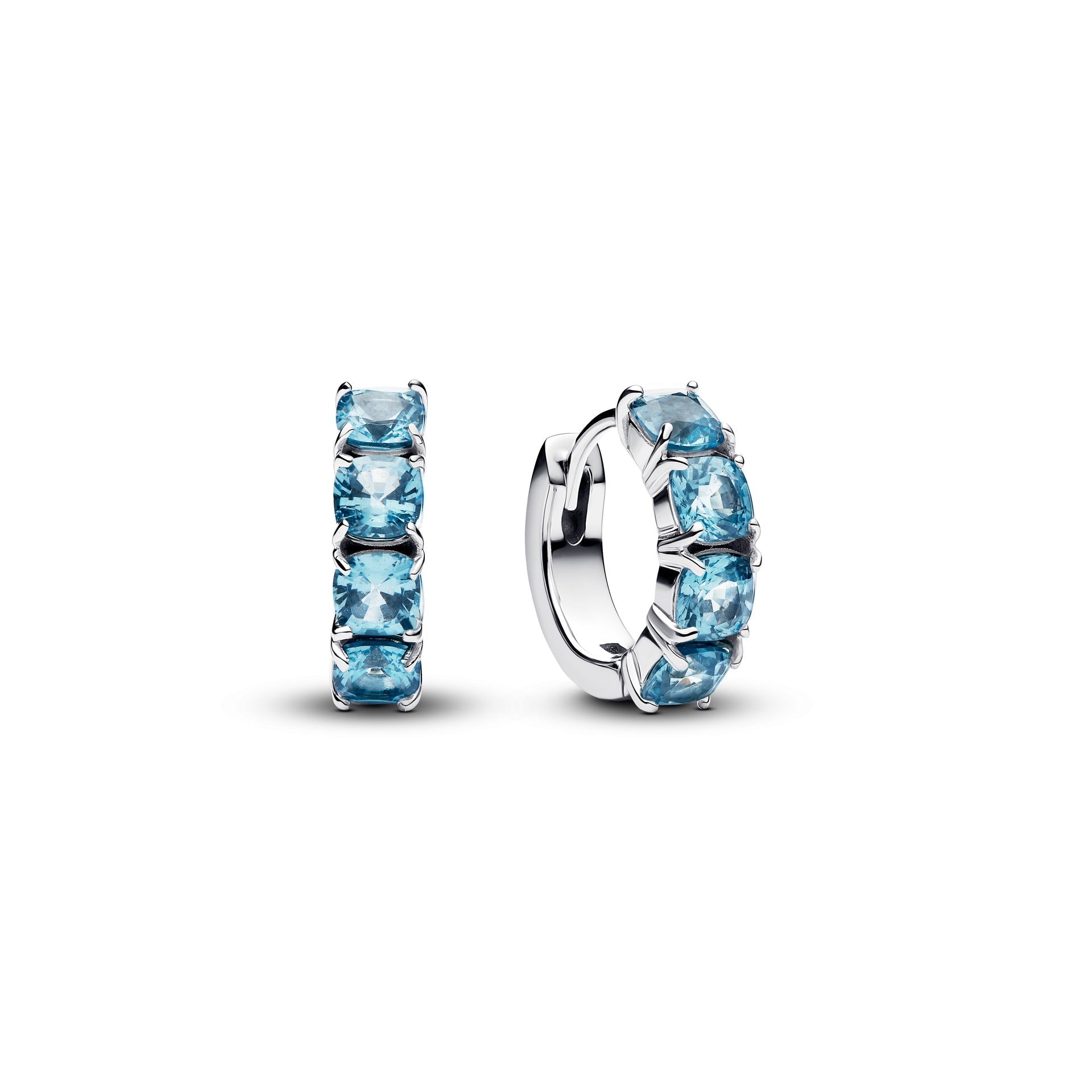 Pandora Light Blue Hoop Earrings – Elegant Gift Jewelry Set