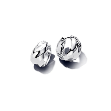 Pandora Rippled Hoop Earrings – Elegant Gift Jewelry Set