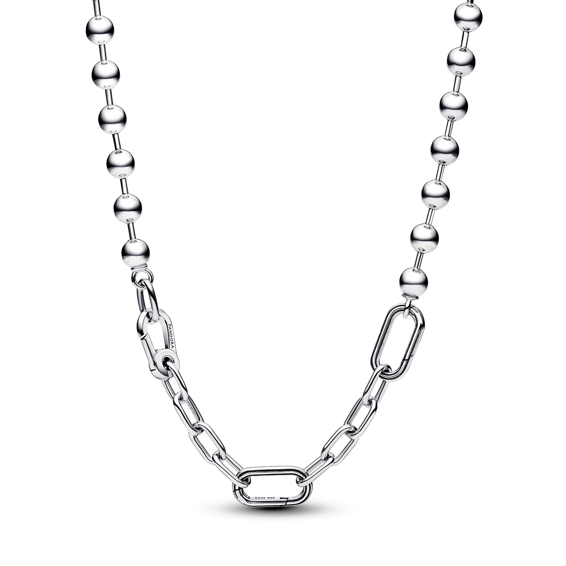 Pandora ME Metal Bead & Link Chain Necklace – Elegant Gift Jewelry Set