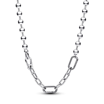 Pandora ME Metal Bead & Link Chain Necklace – Elegant Gift Jewelry Set