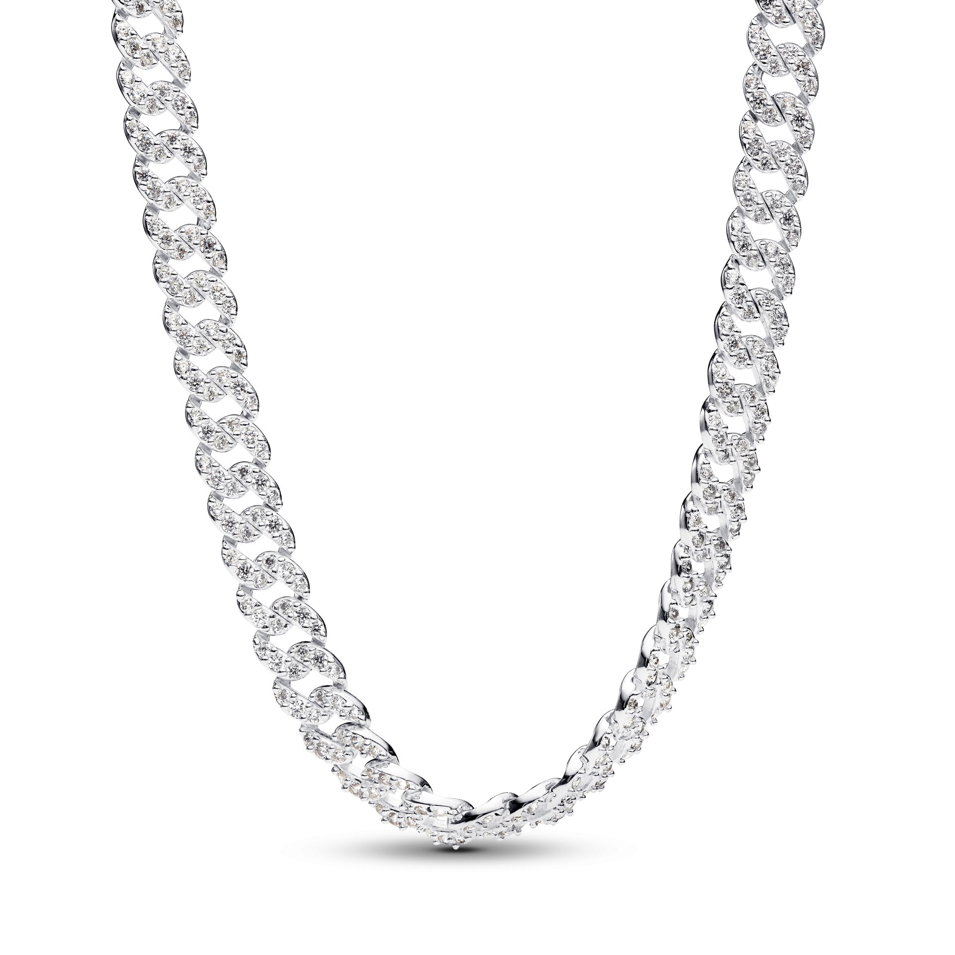 Pandora Pavé Cuban Chain Necklace – Elegant Gift Jewelry Set