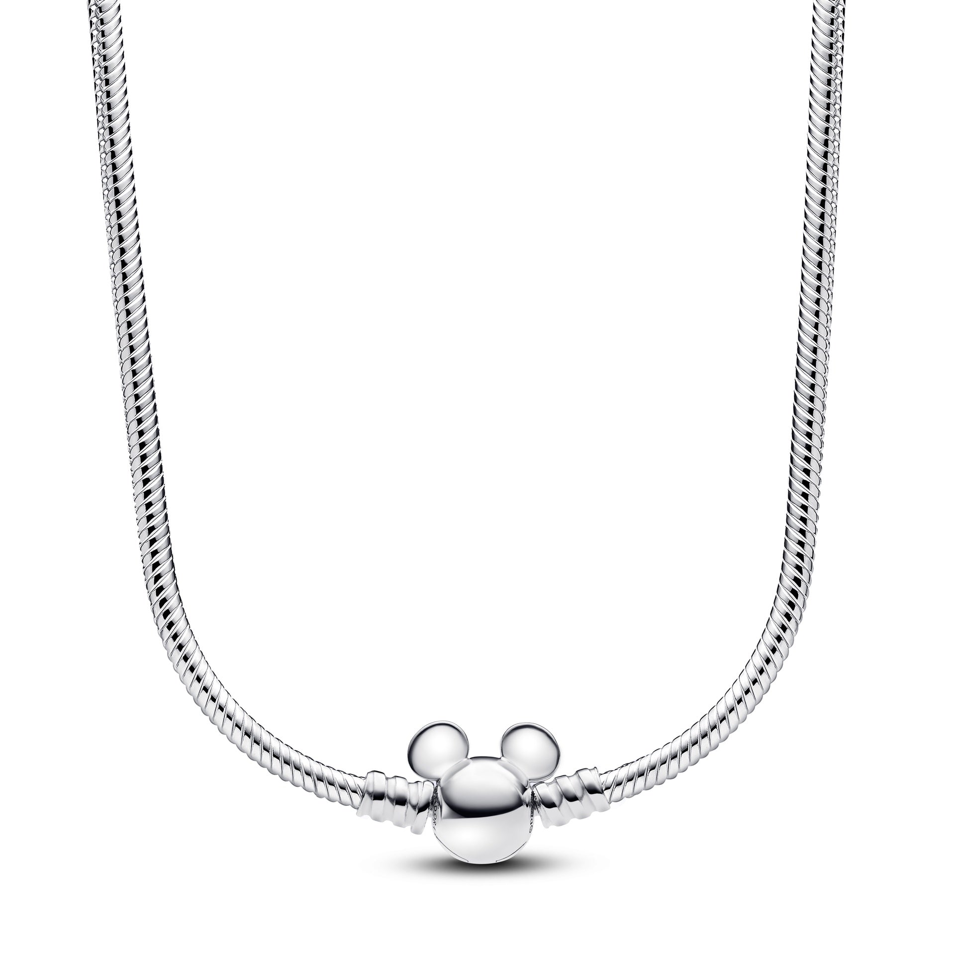 Pandora Disney Mickey Mouse Snake Chain Necklace – Elegant Gift Jewelry Set