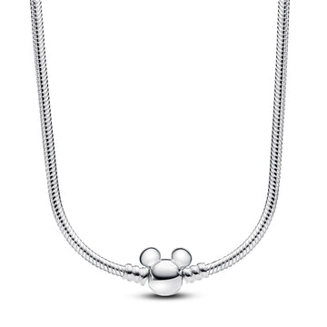 Pandora Disney Mickey Mouse Snake Chain Necklace – Elegant Gift Jewelry Set