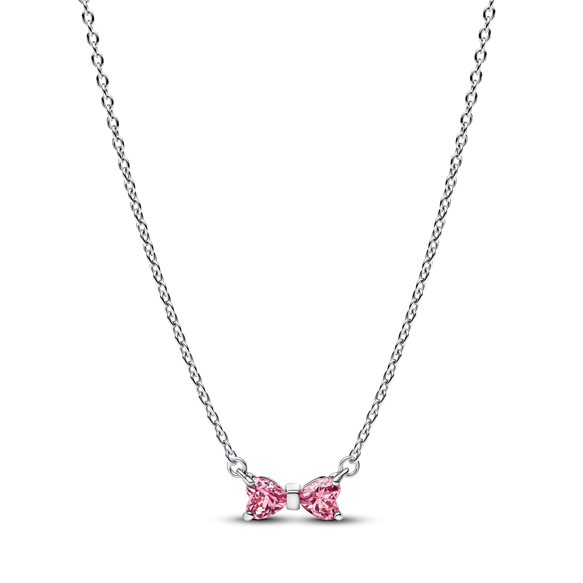 Pandora Bow Pendant Necklace – Elegant Gift Jewelry Set