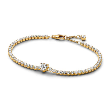 Pandora Sparkling Heart Tennis Bracelet – Elegant Gift Jewelry Set
