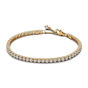 14k Gold-Plated Sparkling Tennis Bracelet – Elegant Gift Jewelry Set
