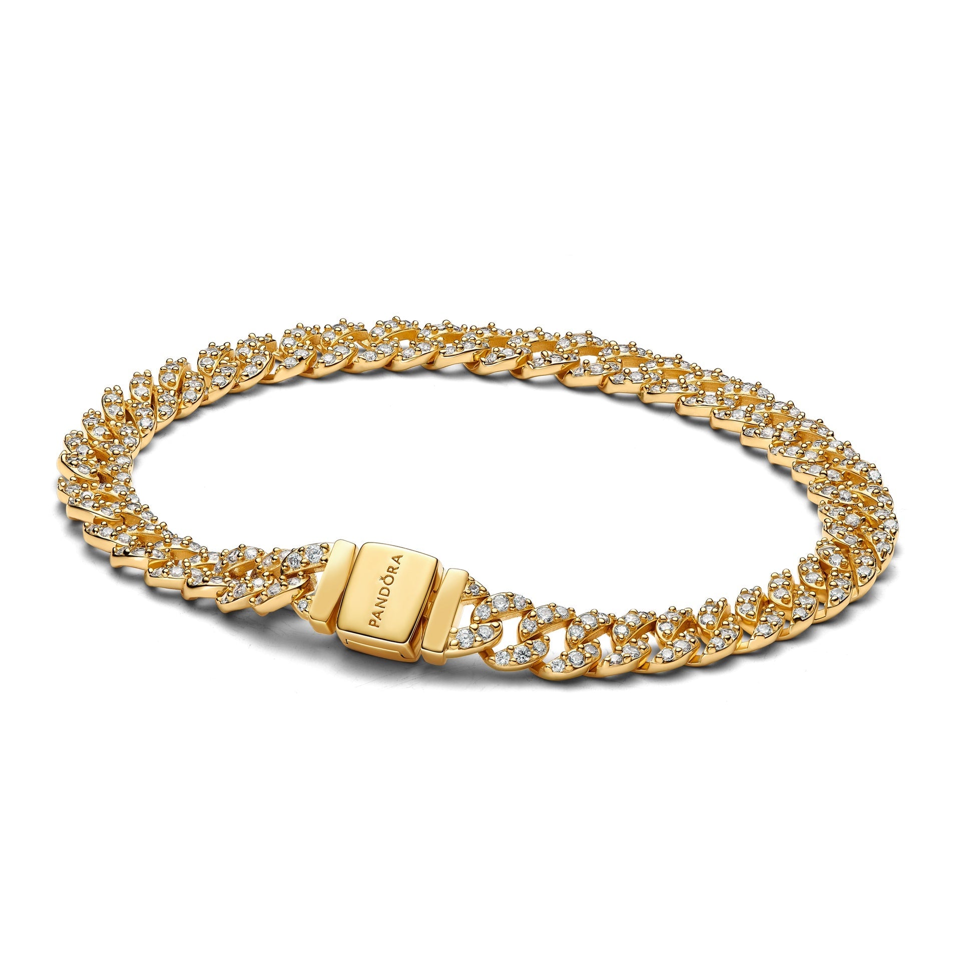 Pandora Pavé Cuban Chain Bracelet – Elegant Gift Jewelry Set
