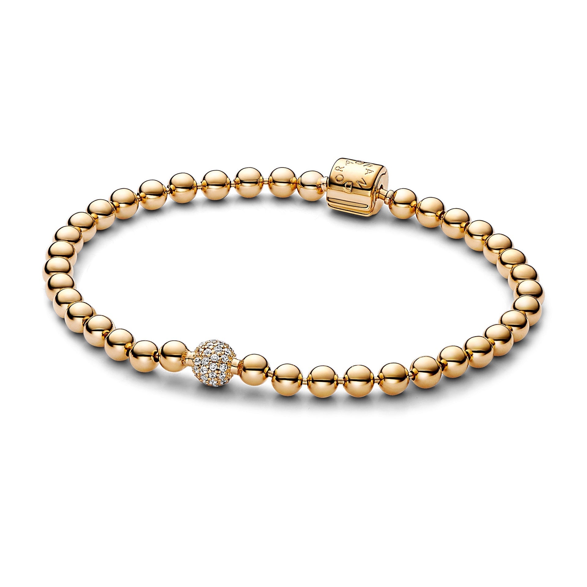 Beads & Pavé Bracelet – Elegant Gift Jewelry Set