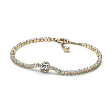 Sparkling Halo Tennis Bracelet – Elegant Gift Jewelry Set
