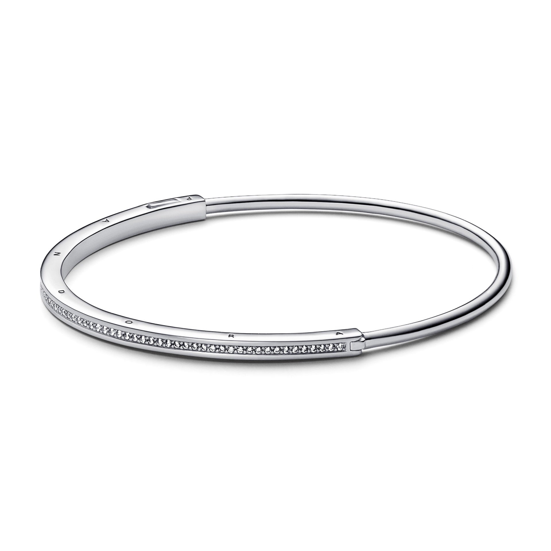 Pandora Signature I-D Pavé Bangle – Elegant Gift Jewelry Set