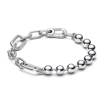 Pandora ME Metal Bead & Link Chain Bracelet – Elegant Gift Jewelry Set