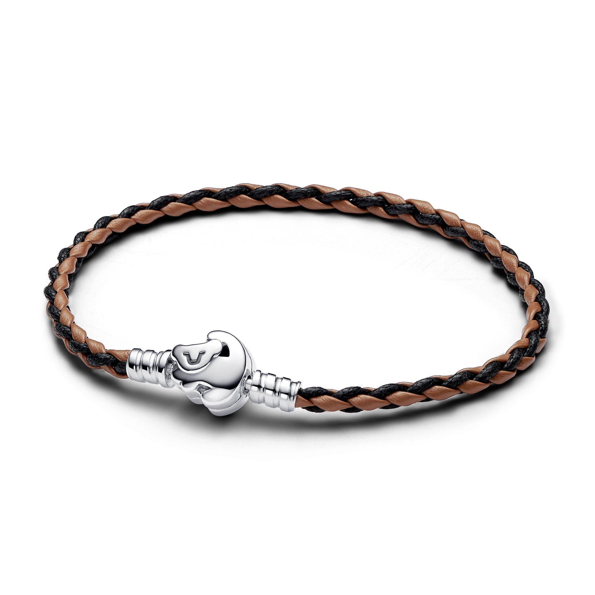 Disney The Lion King Clasp Pandora Moments Braided Leather Bracelet – Elegant Gift Jewelry Set