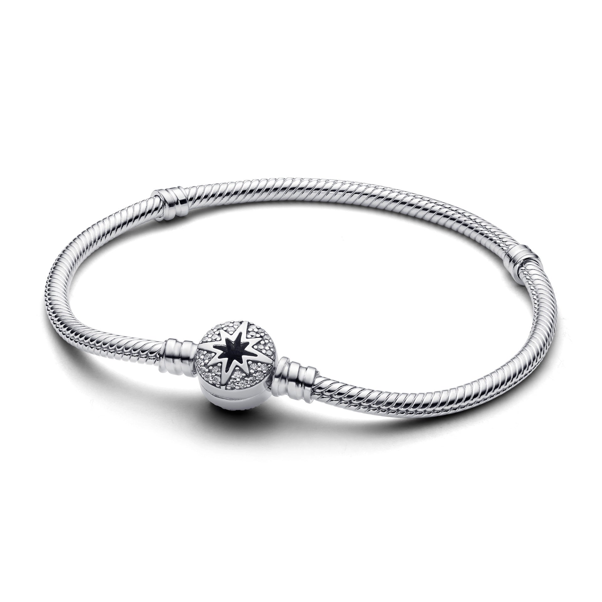 Pandora North Star Clasp Snake Chain Bracelet – Elegant Gift Jewelry Set