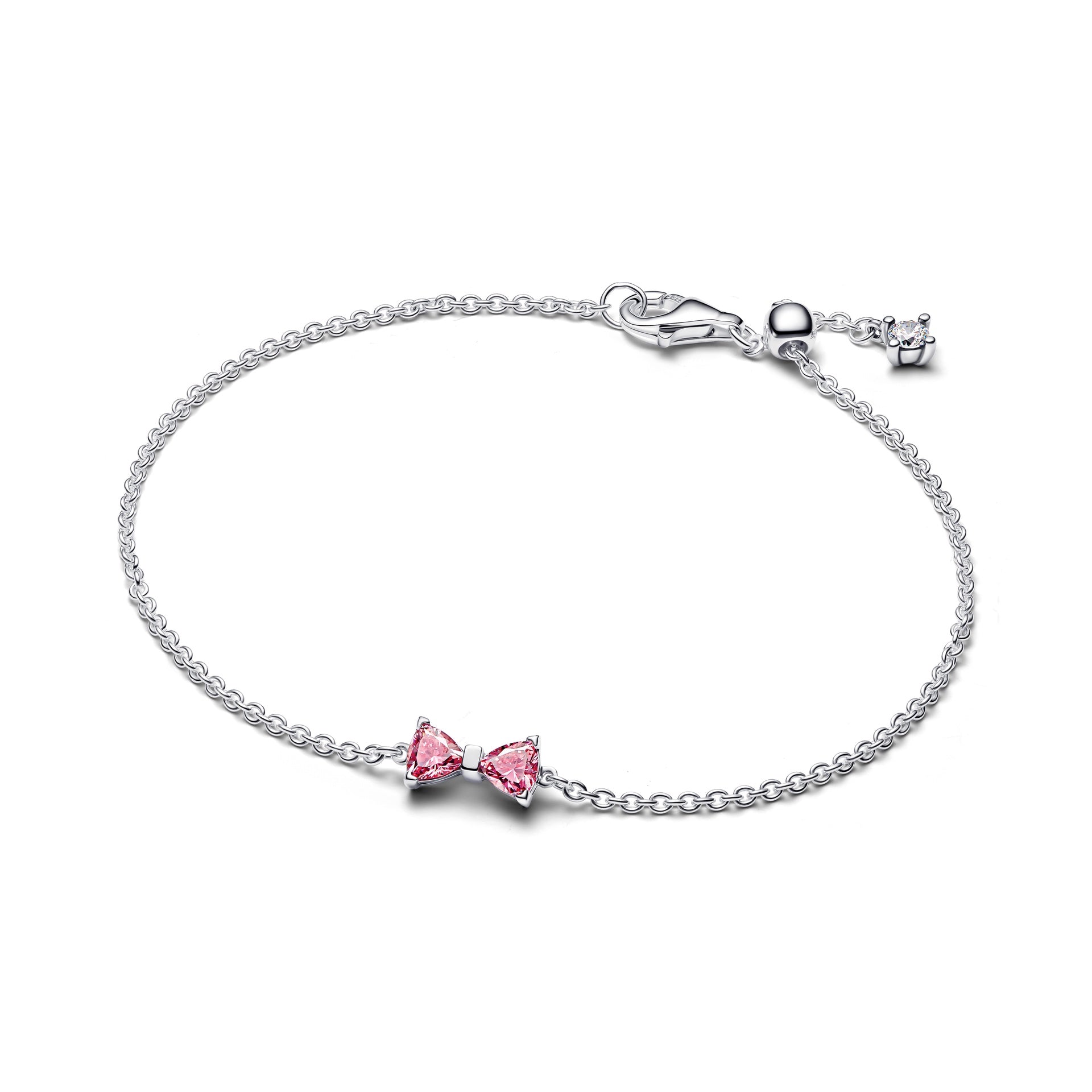 Pandora Pink Bow Chain Bracelet – Elegant Gift Jewelry Set