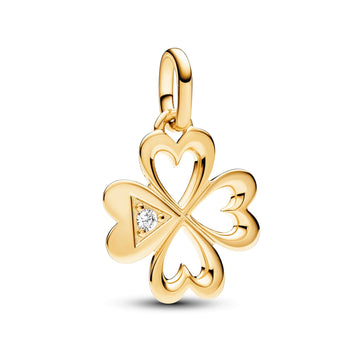 Pandora ME Heart Four-leaf Clover Medallion Charm – Elegant Gift Jewelry Set
