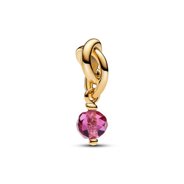 Pandora October - Faceted Pink Eternity Circle Dangle Charm – Elegant Gift Jewelry Set