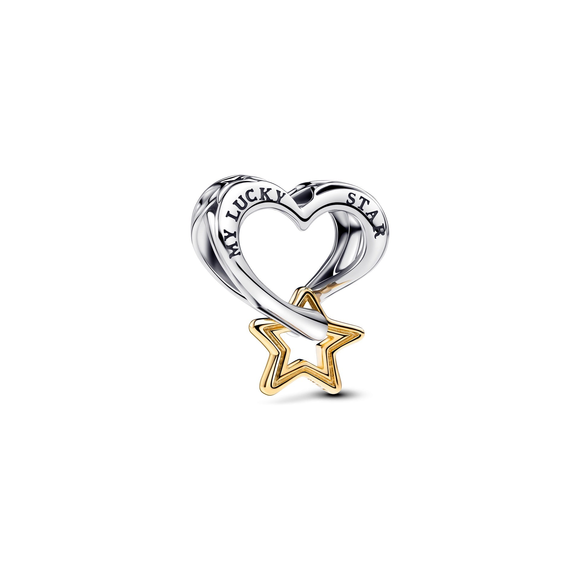 Pandora Lucky Star & Heart Charm – Elegant Gift Jewelry Set