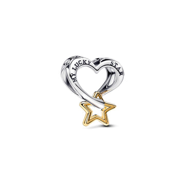 Pandora Lucky Star & Heart Charm – Elegant Gift Jewelry Set