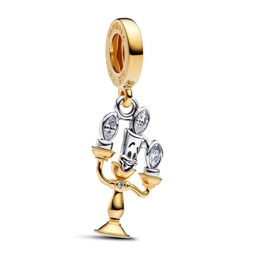Pandora Disney Beauty and the Beast Lumiere Dangle Charm – Elegant Gift Jewelry Set