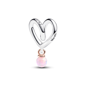 Pandora Two-tone Wrapped Heart Charm – Elegant Gift Jewelry Set